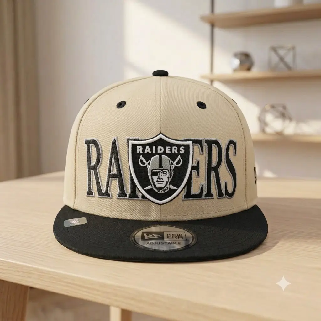 New Era Las Vegas Raiders Snapback Hat Structured Crown Flat Brim Unisex Cap for Men & Women, hip hop urban fashion, adjustable classic baseball hat,snapback design #cap for men