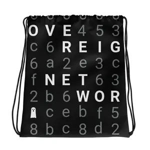 Sovereign Network Hash Drawstring bag (WHITE DESIGN)