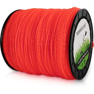 String Trimmer Line .095-Inch-by-1765-Foot 5lb Spool - Heavy-Duty Spiral in Cord Weed Eater Twisted String for Ego Stihl Ryobi Echo Grass Trimmers, Cordless Weed Wacker String