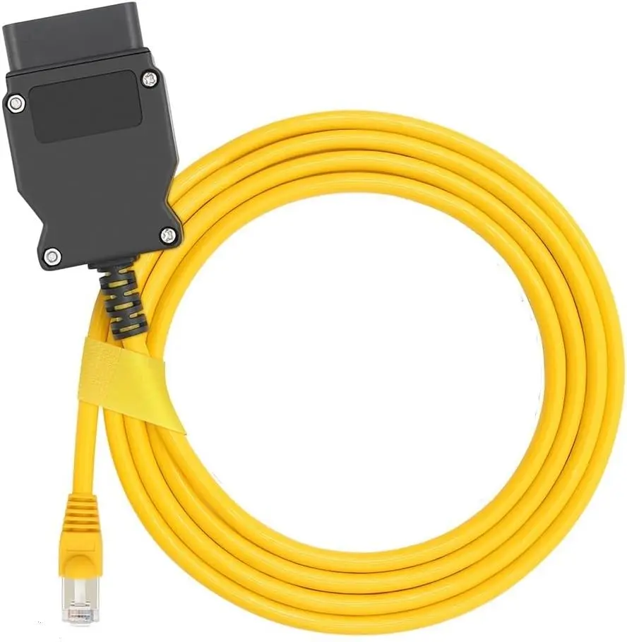 OBD to RJ45 ENET Ethernet Diagnostic Programming Cable, Car OBD2 16Pin to RJ45 Network Cable for Vehicle Coding Programming Diagnostics Auto Repair Tool
