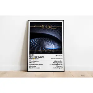 [Sale Up To 50% - No Shipping Fee] Tool Poster Print, Fear Inoculum Album Poster, Music Poster, Album Cover Poster, Wall Decor, Music Gift, Room Decor