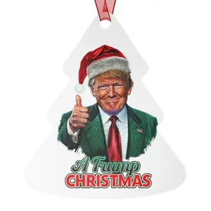Metal Ornaments, Trump Ornament, Holiday Decor, Christmas Decoration, Political Gift, Patriotic Ornament