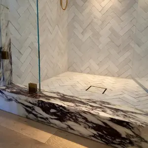 Marble Assembled Shower Curb