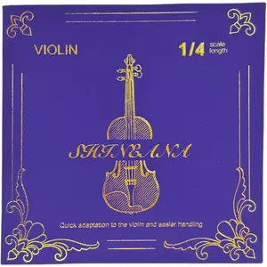 Violin Strings Full Set, Violin Strings Replacement,Long-Lasting Durability & Rich Tone - Handcrafted with  Materials- For All Levels (1/4 Scale)