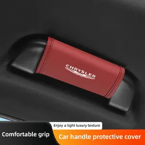 2Pcs Car Roof Handle Protective Cover Pull Gloves Interior Accessories For Chrysler 300c 200 Pacifica Phev Voyager Sebring Aspen PT Cruiser Airflow Crossfire Concorde
