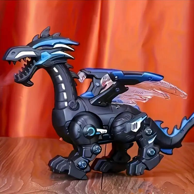 Walking Dinosaur Robot Toy with Realistic Roaring Sounds Moving Smoke Effects Simulation Breathable Mist for Ages 3-12 Brain-Developing Mechanical Dino Christmas Gift