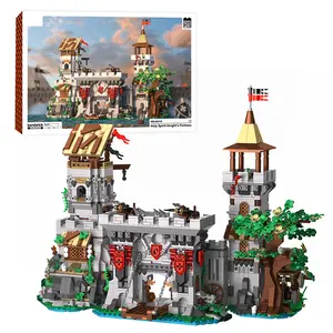 Holy Spirit Knight Fortress Building Blocks Set, Medieval Castle Model kit Collection, creative Street Scene Home Decoration block toy model , ideal choice for Christmas/ Birthday/ Halloween/ New Year gifts, 2568PCS