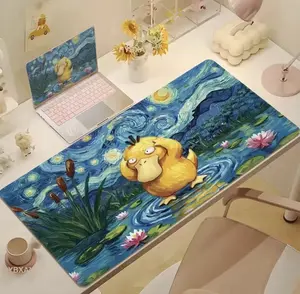 PPsyduckk Playmat Van Gogh Style Gaming Mat Table Top Desk, Desk Mat Anime Mousepad Game Pad
