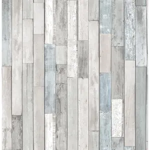 InHome NH3058 20.5 in. x 16.5 ft. Weathered Plank Shore Peel & Stick Wallpaper