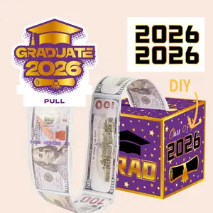 1pc Multi-Color Graduation Season Money Box, Graduation Season Party Atmosphere Decoration Supplies, Used For Graduation Celebrations, Party Supplies Collection, Graduation Party Decoration, Themed Gift Box, Graduation Gifts