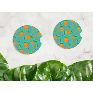 Pineapple Pattern Car Coaster