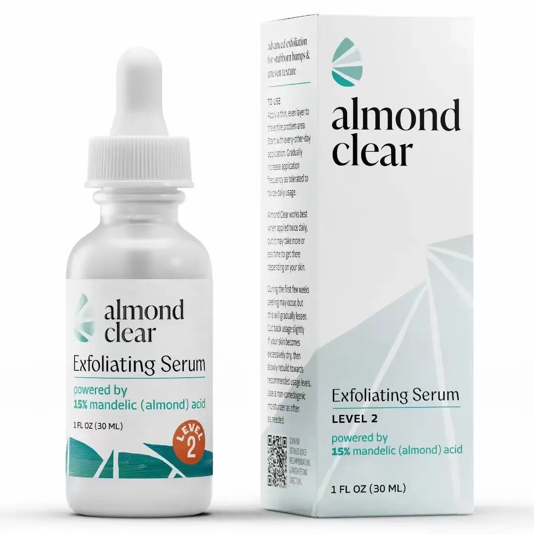 Level 2 Mandelic Acid Serum I Body Acne Treatment, ClearButt Acne, Folliculitis, Fungal Acne, Hyperpigmentation,Ingrown Hairs I Daily Skincare, Safe for Sensitive Skin, SkinRepair, Fungus