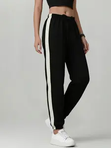 Women's Striped Fitted Jogger Pants, Comfortable High-Value Daily Wear, Perfect for Street Style and Casual