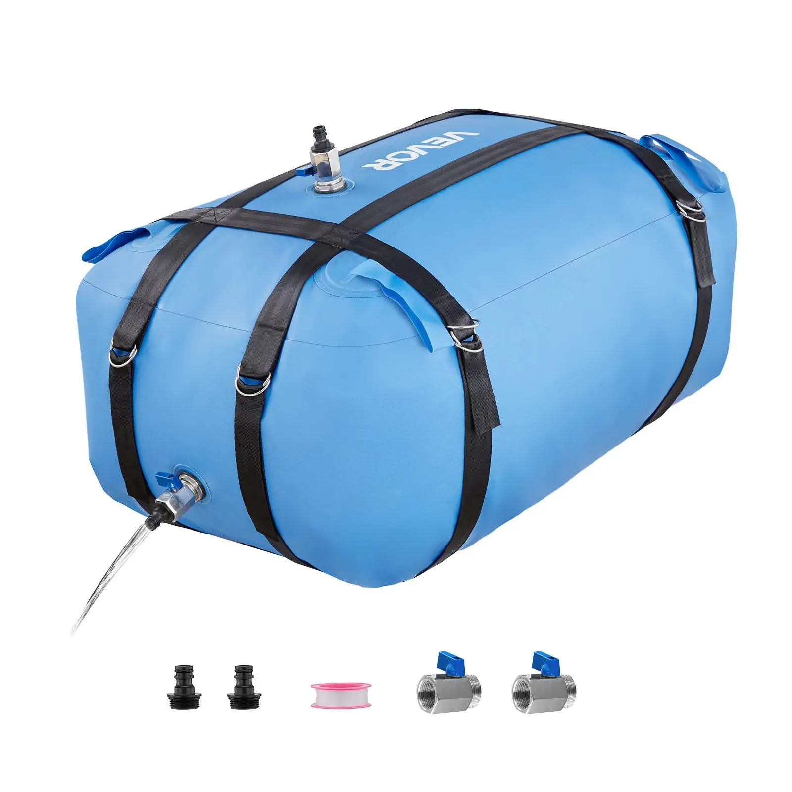 【SummerFinds】VEVOR Water Storage Bladder, 35 Gallon Large Capacity TPU Soft Water Bag, Portable & Collapsible Water Storage Containers, Leakproof & Wear-Resistant RV Waters Tank for Camping Irrigation Outdoor Use