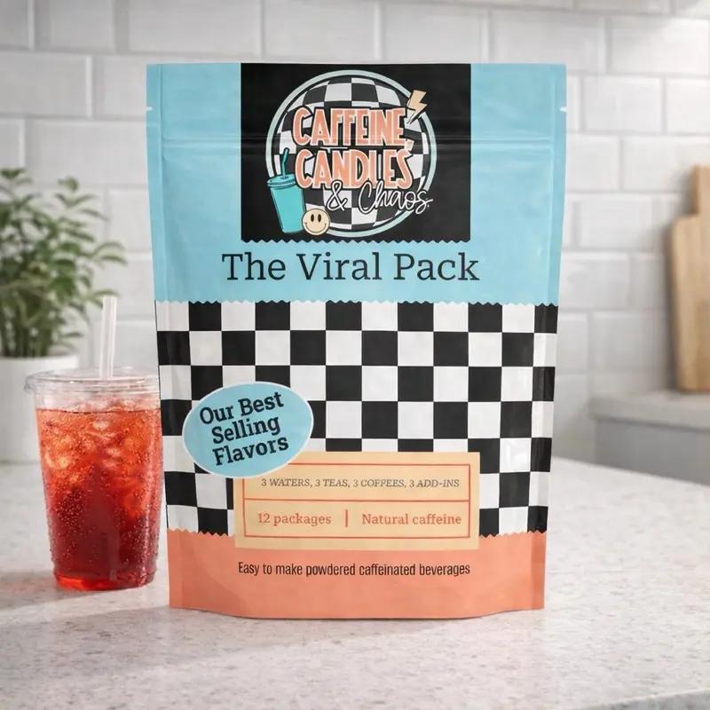 The Viral Pack – 12-Pack Best Sellers | Assorted Coffee, Tea & Water Beverage Mixes | Caffeinated Powder Drink Mix | Made in USA