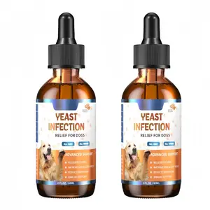Dog Ear & Skin Relief Drops - Bacon Flavor 60ml - Soothes Itching Supports Healthy Ears Allergy Relief for Dogs Yeast Infection Relief Puppy Cleaner FallFreshness