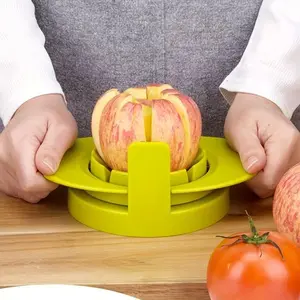 4-in-1 Stainless Steel Mango & Apple Cutter Set - Versatile Fruit Slicer, Corer, and Dicer with Interchangeable Blades for Apples, Peaches, Pears - Essential Kitchen Gadget