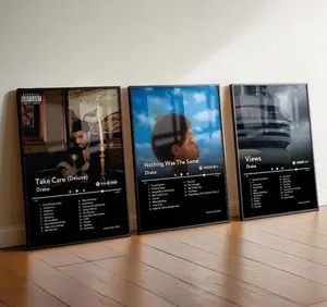 Drake Bundle Set of 3 Album Cover Wall Art Poster HD Print Unframed Aesthetic Room Home House Modern Wall Decor Trendy Gift.