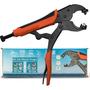 Duty Snap Button Kit, Snap Tool with 60 Set Installation or Repair Snaps