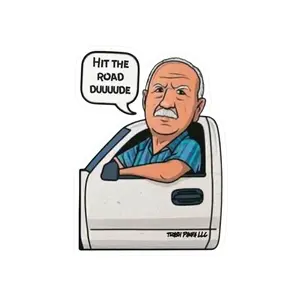 Hit The Road Kiss-Cut Sticker