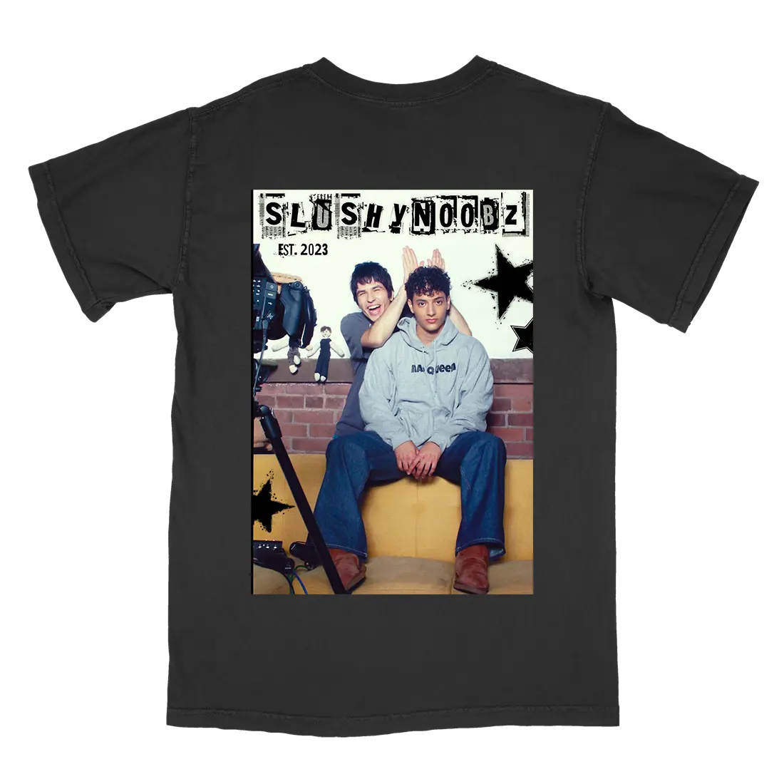 Hamzah the fantastic Slushy Noobz Vintage Heavy Cotton Tee Trendy Casual Multicolor