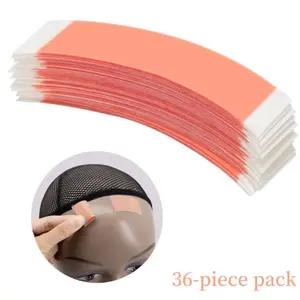 Tiktok Viral 36pcs Double-Sided Strong Adhesion Wig Tape, Waterproof Sweat-Proof Hair Salon Accessory, Perfect Gift for Valentine's Day & Carnival, Hair Extension Tape