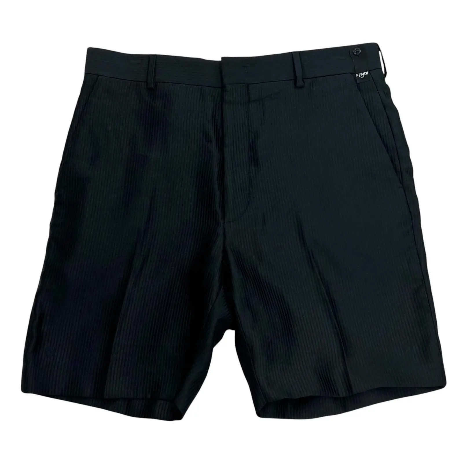 Pre-owned FENDI Cotton Small Leather Goods FF logo shorts