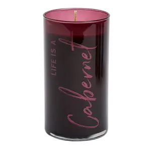 Partylite Life Is a Cabernet Wine Time Jar Candle 19.25 oz
