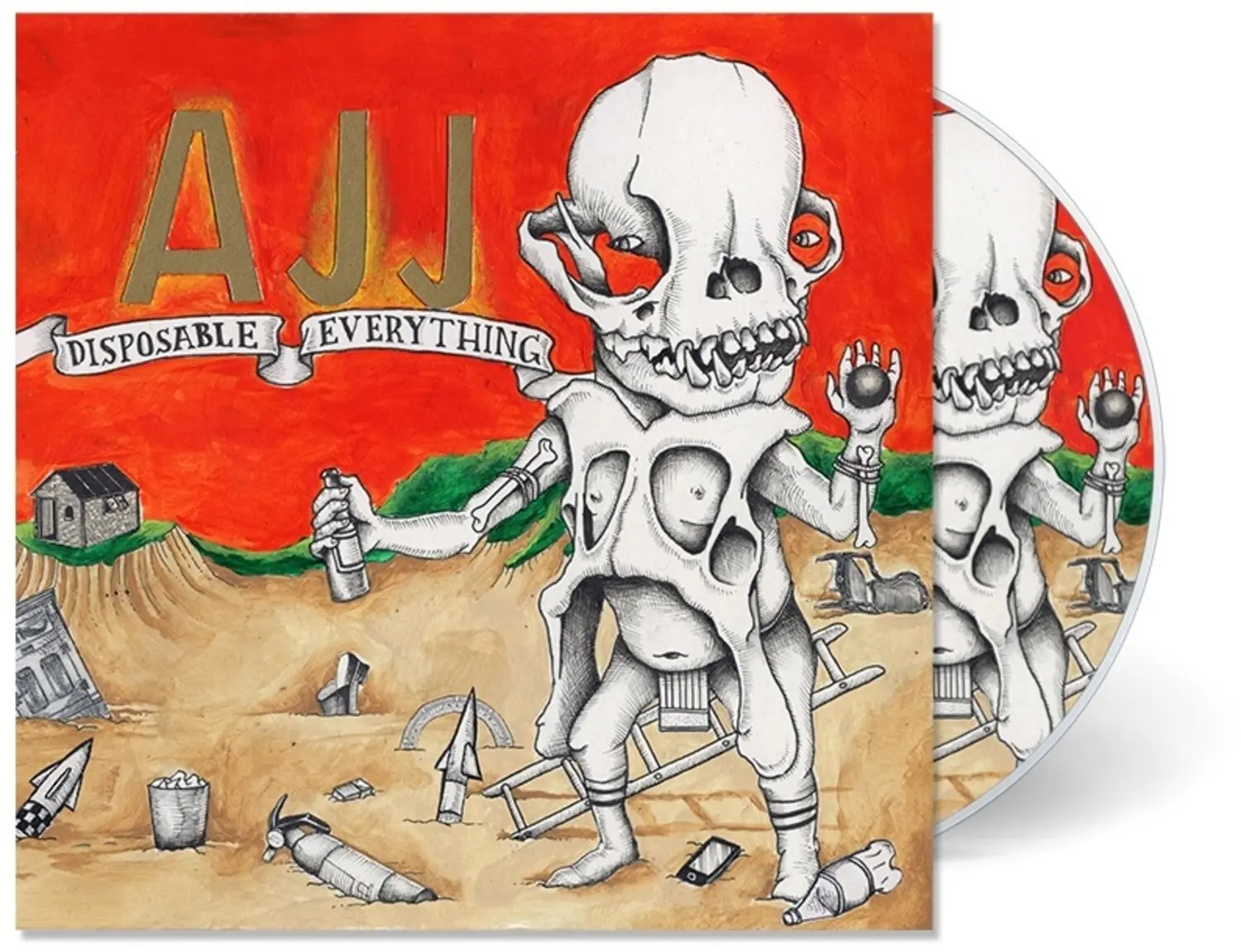 AJJ - Disposable Everything Music Album [Compact Disc - CD], Explicit Content, Digipack Packaging, Music CDs