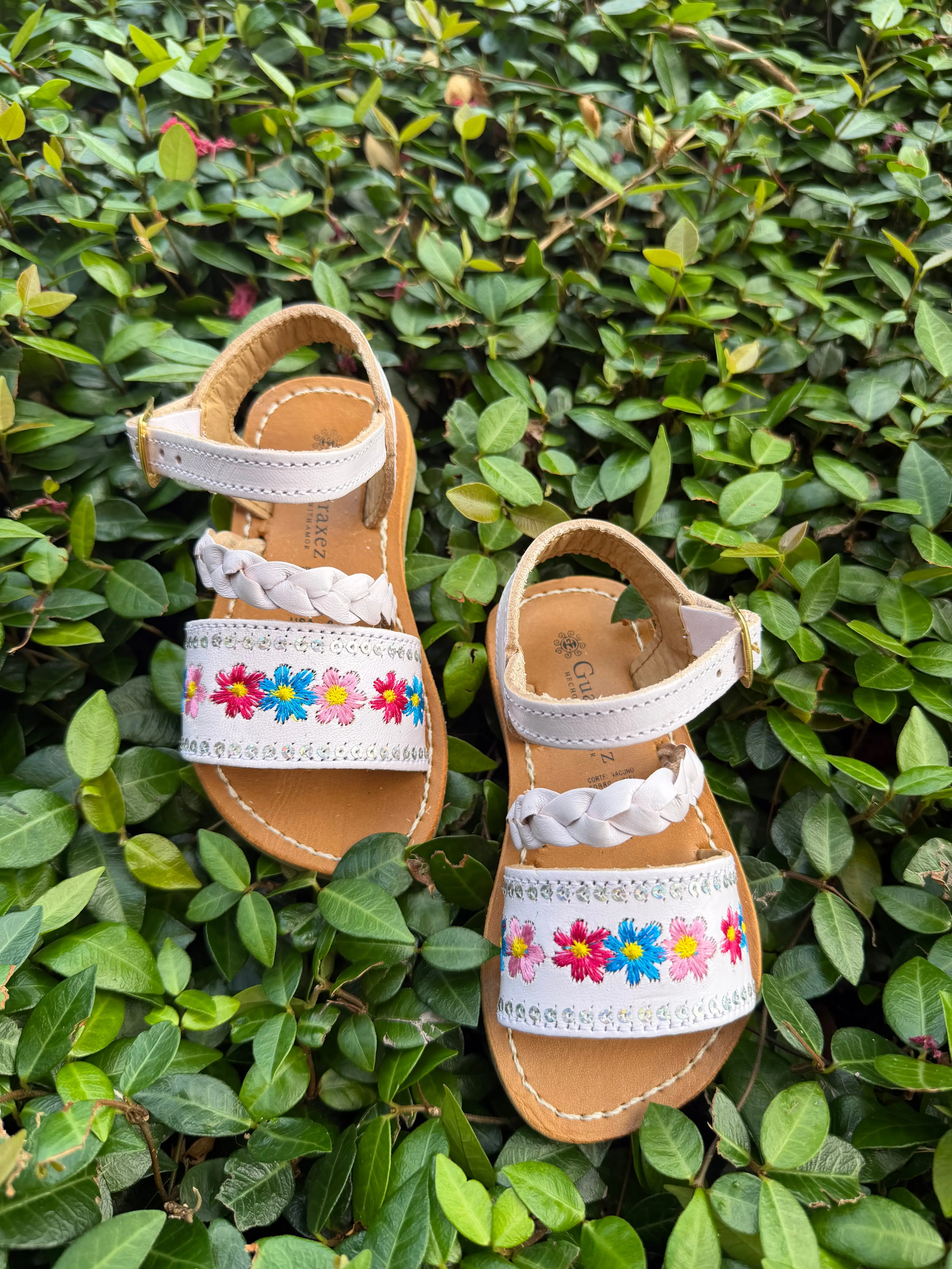 Candy Floral Nina Leather Sandals