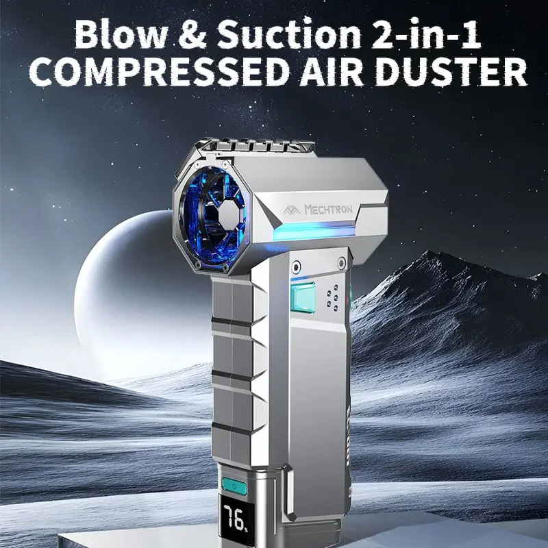 AI Dual-Speed High-Speed Air Blower & Dust Collector Kit | Portable Cordless Air Duster for Workshop & Electronics (Bare Tool - Battery Not Included)