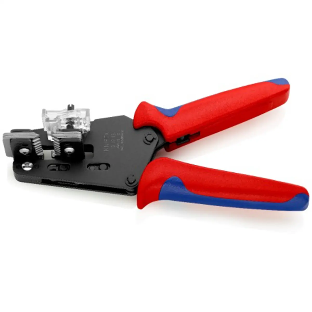 Knipex KNP121213 Automatic Wire Stripper, 7.75 in, 10-20 AWG, 1.1 lbs, Form-Fit Stripping, PTFE Compatible, Oil-Hardened Replaceable Shaped Blades (2 Pairs), Special Tool Steel, Includes Length Stop