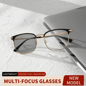 High-definition progressive eye protection lenses with blue light and UV protection, specially designed for men and women to create a comfortable and clear close-range visual experience.