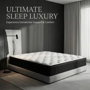 12Inch Queen Boxed Memory Foam and Spring Cooling hybrid Mattress Medium Firm, Lumbar Support Ergonomic, Breathable, Pressure Relief, Motionlsolation, queen size mattresses Furniture Gift for Children and Parents