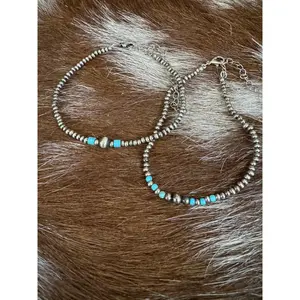 Western Beaded Anklet - 2 Options