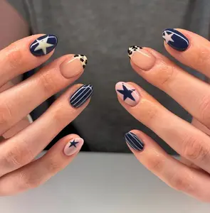 Handmade Y2K Style Press On Nails, Hand Painted Leopard French Tips, Multi Color Nail Set, Trendy Bold Fake Nails for Party, Birthday, Night Out, Reusable Custom Press Ons, Fashion Lover Gift