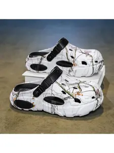 Outdoor fashion baotou hole shoes, thick-bottomed sandals summer beach wading shoes Marbled Clog