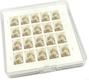 Clear Storage Case for Sheet Stamps,Booklet Stamps Container,Sheet of 20 Stamps holder,Booklet of 20 Stamps Case
