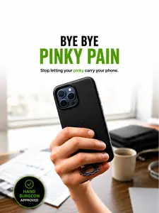PCF - iPhone 15 with Retractable Finger Loop Stand