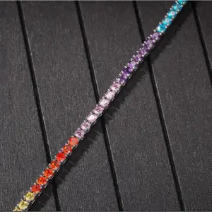 Rainbow Tennis Bracelet