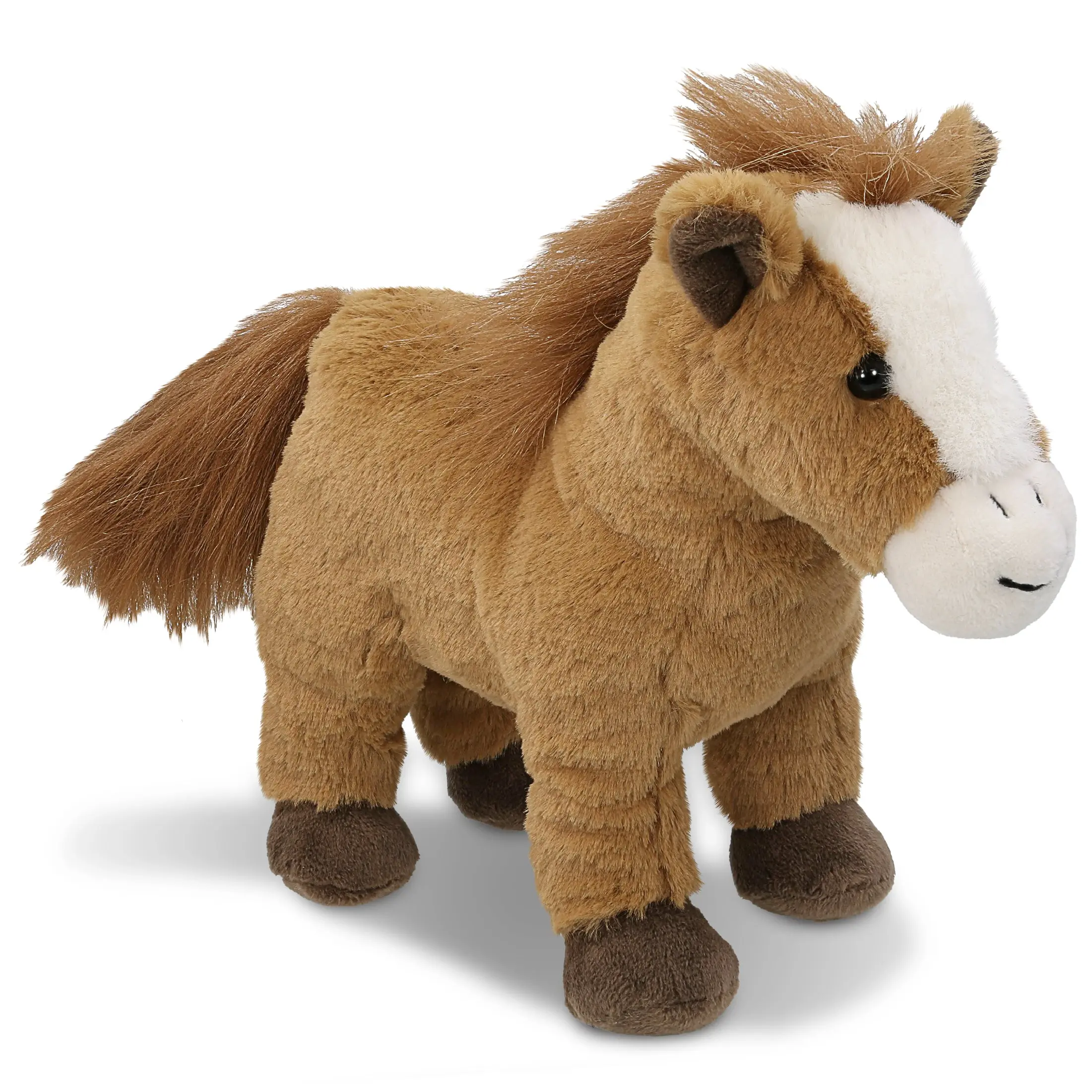 SUPER SOFT PLUSH - STANDING BROWN HORSE