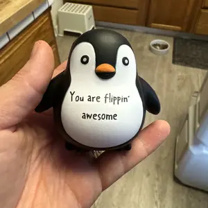 10 Pcs Positive Penguin Stress Balls Inspirational Animal Stress Ball for Adults Funny Emotional Relief Gift for Coworker Teacher Employee Appreciation Gift Party Favors
