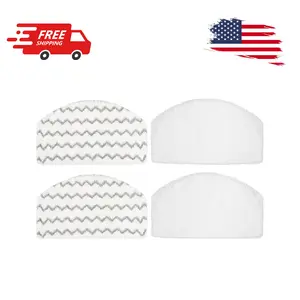 Steam Mop Replacement Pads Compatible with Bissell Powerfresh Steam Mop 1940 1806 1440 1544 Series, 4 Pack