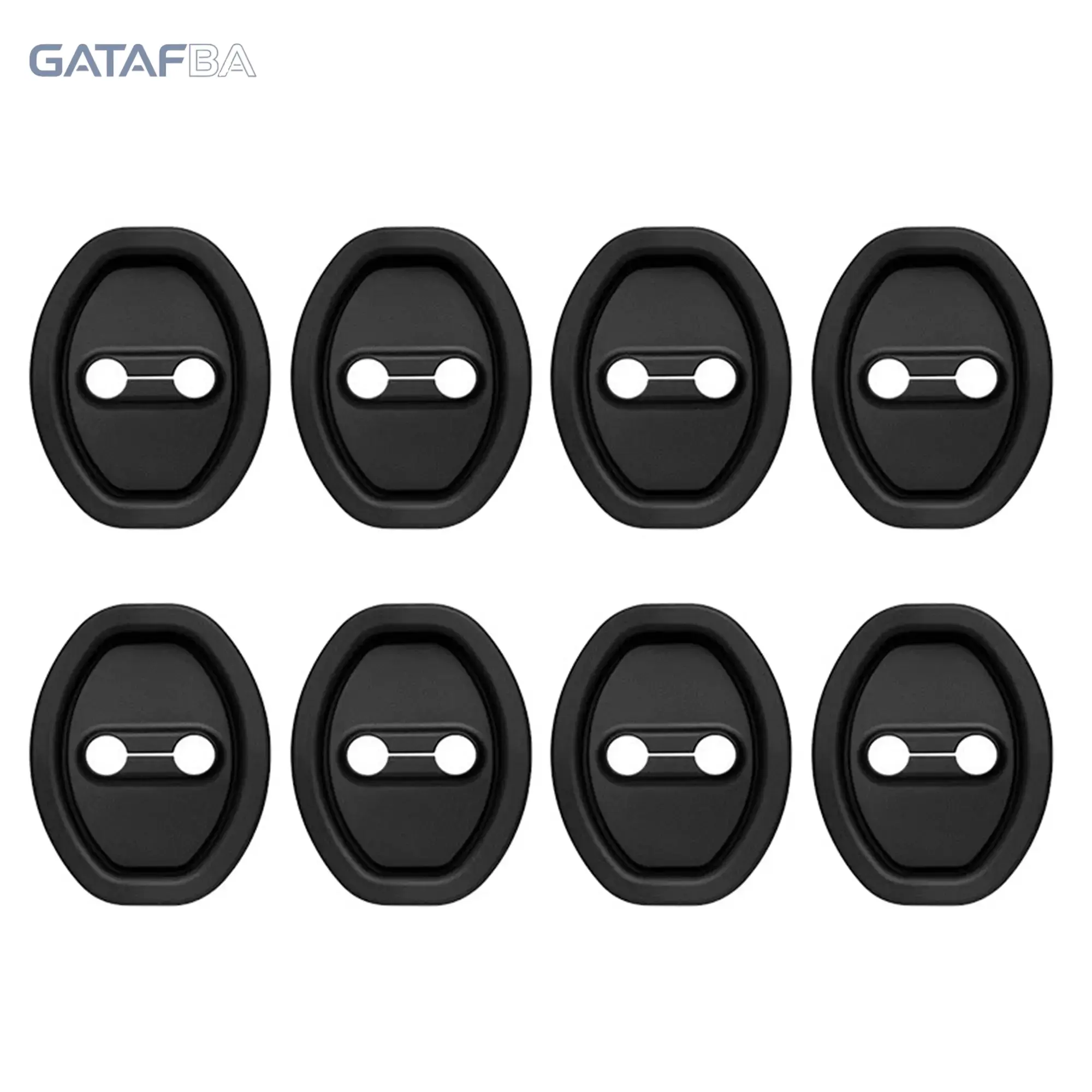 8 Counts Car Door Latch Lock Cover | Anti-Rattle Anti-Rust Shock Absorbent Decorative Lock Protector | Easy Install Auto Interior Accessories for Cars Trucks SUVs | Car Mods Must Haves