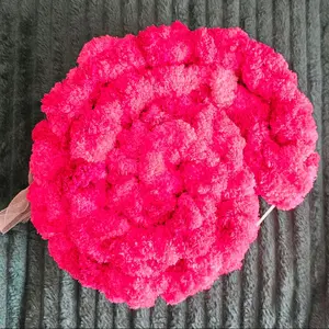 Hot Pink Big and Floofy Infinity Scarf