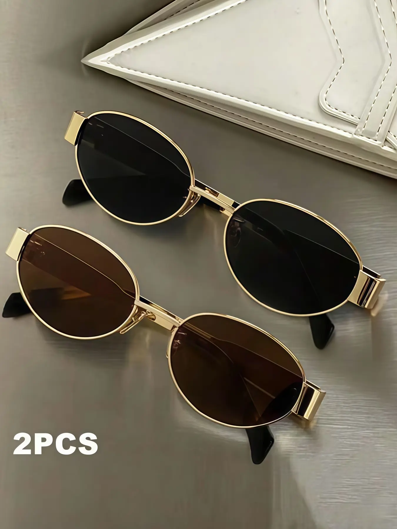 Unisex Y2K Trendy Fashion Glasses, Copper Frame, Uv400 Protection, Casual Style, Suitable for Streetwear, Daily Use, Parties, Gifts, Fashion Sunglasses