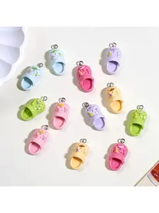 10Pcs Mixed Color Resin Beads DIY Pendant Handmade Jewelry Accessories Creative Gift for Earrings Necklace Charms Resin Craft Supplies