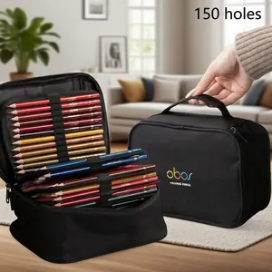 150 Pencil Organizer Bag, Pencil Holder, Portable Durable Storage Solution for Art Supplies, Perfect for Artists & Students, Essential Accessory