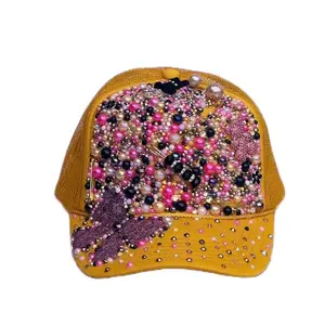 Sherbet Custom Patch Trucker Hat with Colorful Embellishments Pretty This Girl Can Design for Everyday Street Wear Female