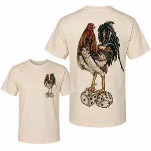 Gamefowl Dice Shirt, Lucky Rooster T-Shirt, Game Farm Graphic Tee, Gamefowl Breeder Shirt, Cock Breeder Gift, Farm Life Unisex Shirt